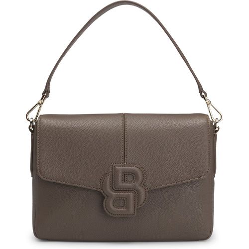 Besace en similicuir grainé avec monogramme Double B - Boss - Modalova