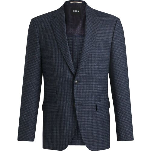 Veste Regular en tissu stretch à carreaux - Boss - Modalova