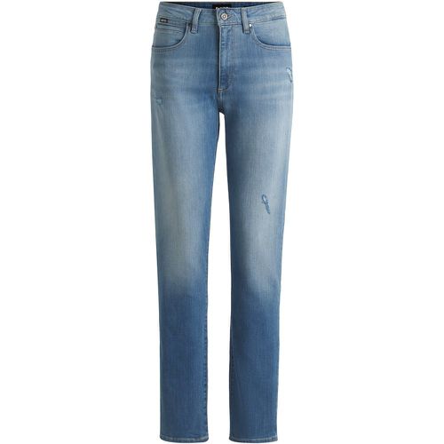 Jean Slim en denim stretch bleu délavé - Boss - Modalova