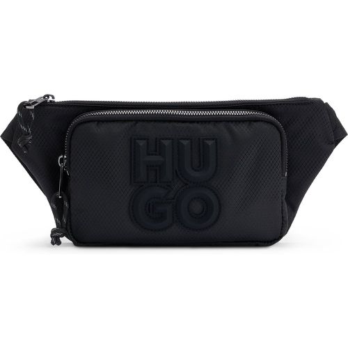 Sac ceinture zippé avec logo revisité - HUGO - Modalova