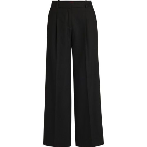 Pantalon Regular en lin mélangé - HUGO - Modalova