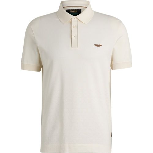 Polo  x ASTON MARTIN en soie et coton avec jacquard dégradé - Boss - Modalova