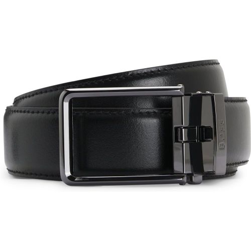 Ceinture automatique en cuir italien avec passant logoté - Boss - Modalova