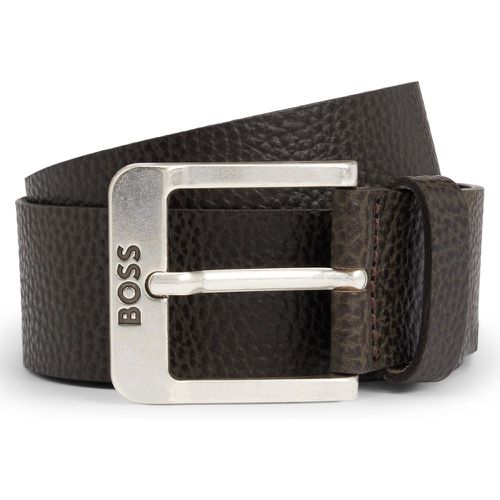 Ceinture en cuir italien avec boucle logotée - Boss - Modalova