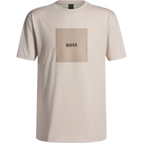 T-shirt en jersey de coton avec logo artistique - Boss - Modalova