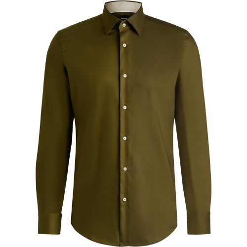 Chemise Slim en popeline de coton facile à repasser - Boss - Modalova