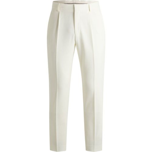 Pantalon Relaxed en twill de laine stretch, lavable - Boss - Modalova