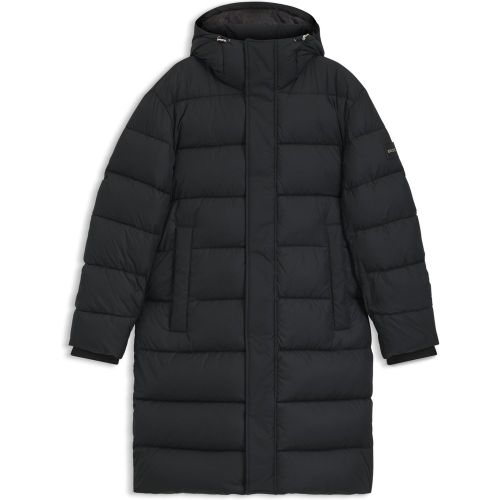 Veste longue matelassée déperlante à capuche - Boss - Modalova