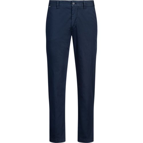 Pantalon Slim en satin de coton mélangé - Boss - Modalova