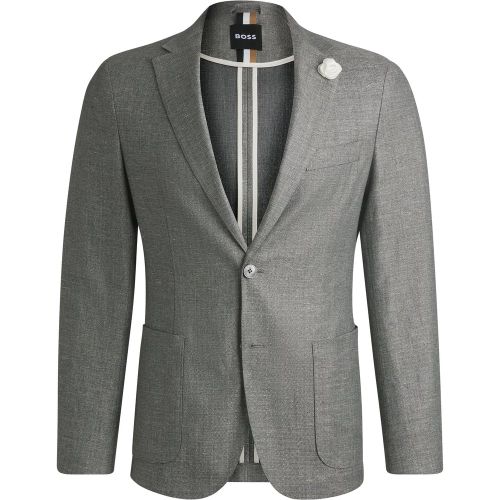 Veste slim en tissu à micro motif - Boss - Modalova