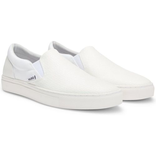 Mocassins avec empeigne logotée - HUGO - Modalova
