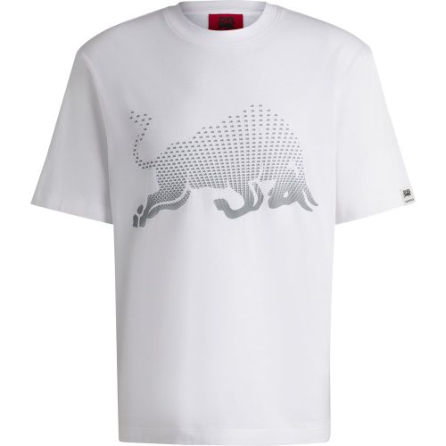 T-shirt  x RB en jersey de coton à motif taureau en dégradé - HUGO - Modalova
