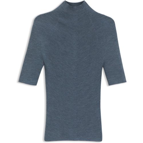 Pull en laine mérinos avec col montant - Boss - Modalova