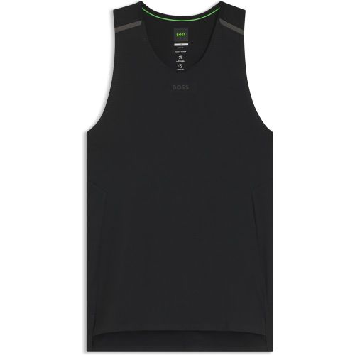 Débardeur sportif en jersey mesh avec détails réfléchissants décoratifs - Boss - Modalova