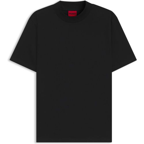 T-shirt Slim en coton stretch avec col mao - HUGO - Modalova