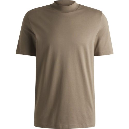 T-shirt Slim en coton stretch avec col mao - HUGO - Modalova