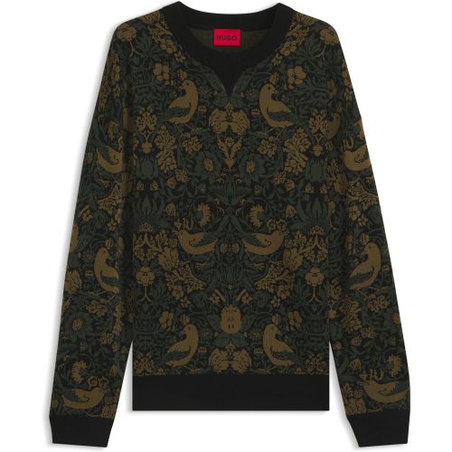 Pull Relaxed avec jacquard à motif tapisserie - HUGO - Modalova