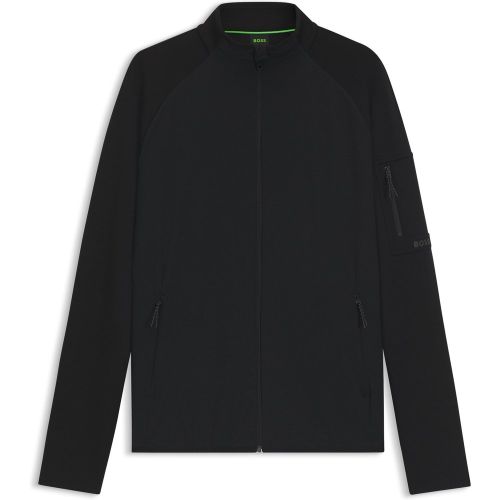 Sweat zippé Regular avec détails réfléchissants décoratifs - Boss - Modalova