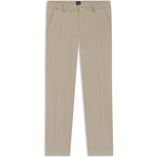 Pantalon Slim en coton stretch structuré - Boss - Modalova