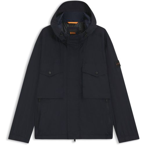 Veste matelassée déperlante avec capuche à visière - Boss - Modalova
