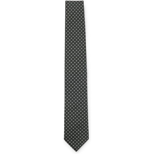 Cravate en soie mélangée à motif jacquard - Boss - Modalova