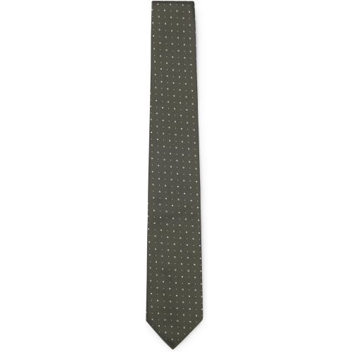 Cravate en soie mélangée à motif jacquard - Boss - Modalova