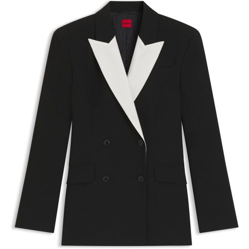 Veste Regular avec revers contrastants - HUGO - Modalova
