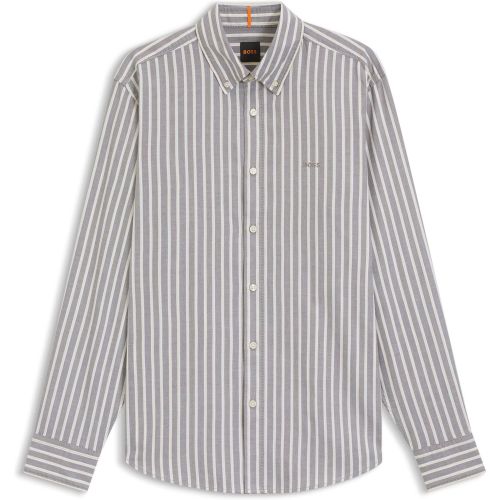 Chemise Regular en coton stretch à rayures - Boss - Modalova