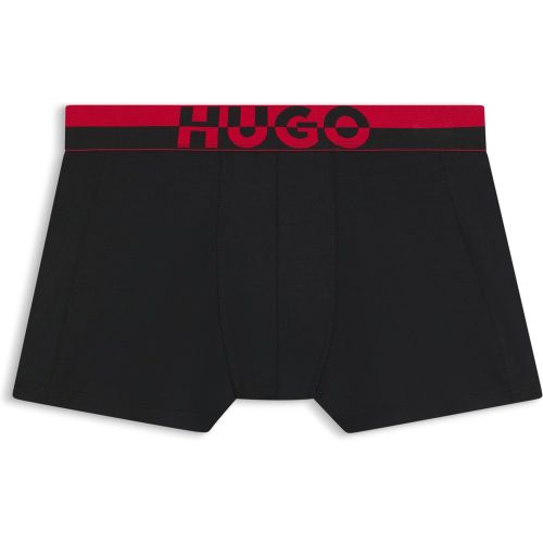 Lot de trois boxers courts en modal mélangé avec taille logotée - HUGO - Modalova