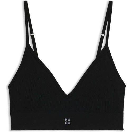 Brassière sans coutures à structures côtelées et coussinets amovibles - HUGO - Modalova