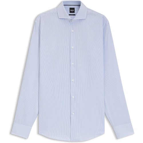Chemise Slim en twill de coton à rayures - Boss - Modalova