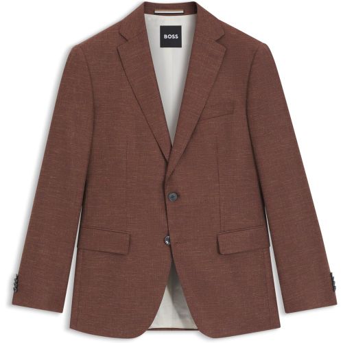 Blazer Slim en tissu stretch à motif - Boss - Modalova