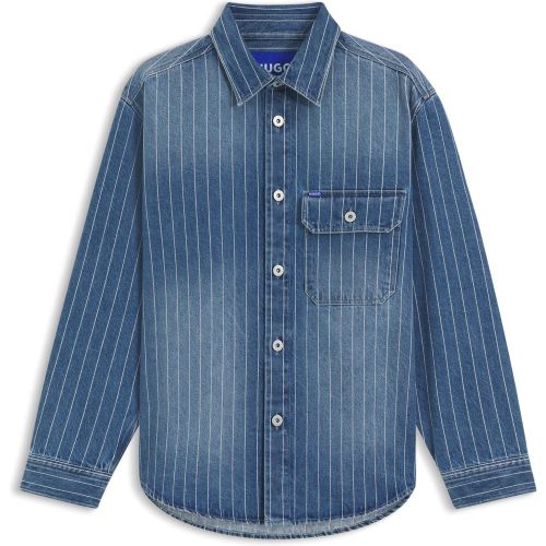Chemise Oversize en denim à rayures - HUGO - Modalova