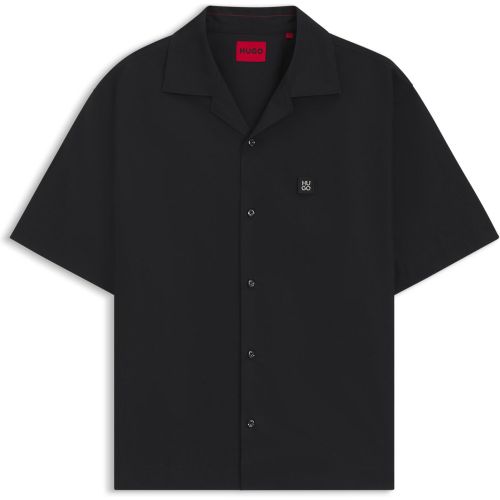Chemise Oversized en coton au toucher papier - HUGO - Modalova
