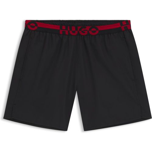 Short de bain avec taille à logo revisité - HUGO - Modalova