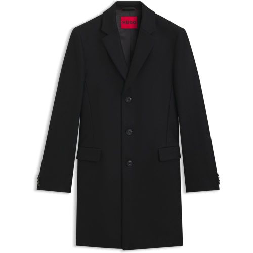 Manteau Slim en laine mélangée à du cachemire - HUGO - Modalova