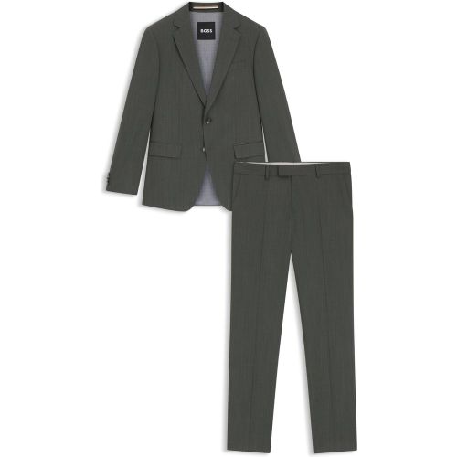 Costume Slim en tissu stretch à micro motif - Boss - Modalova
