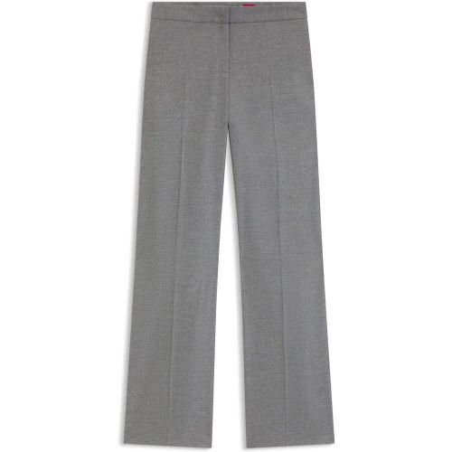 Pantalon Regular en flanelle stretch chinée - HUGO - Modalova