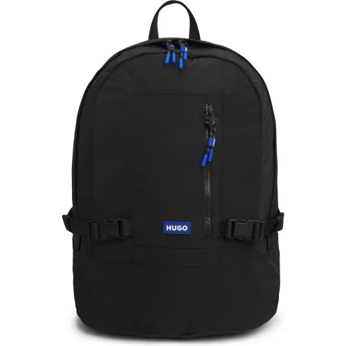 Sac à dos avec bretelles ajustables et badge logoté - HUGO - Modalova