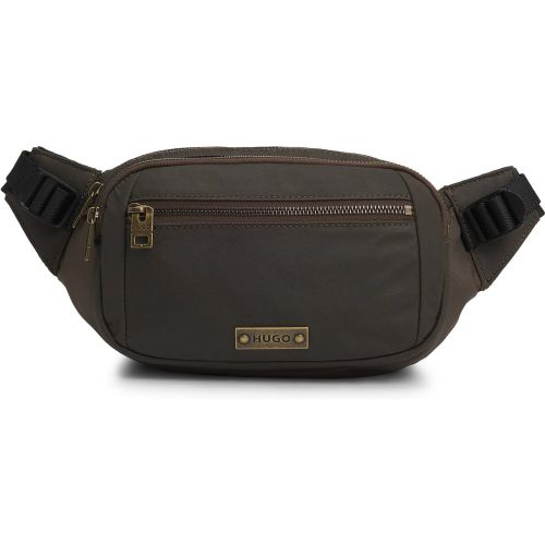 Sac ceinture avec plaquette logotée effet vieilli - HUGO - Modalova