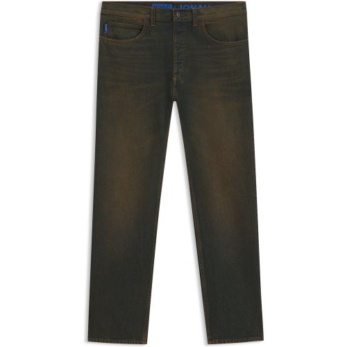 Jean Regular en denim rigide green cast - HUGO - Modalova