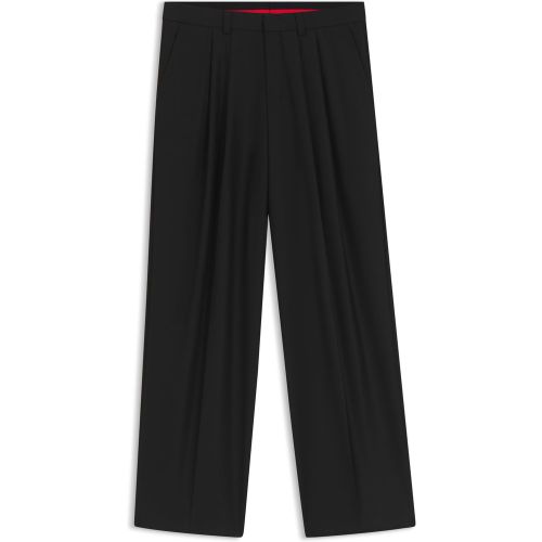 Pantalon Modern en twill de laine mélangée - HUGO - Modalova