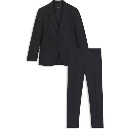 Costume deux pièces en laine mélangée stretch - Boss - Modalova