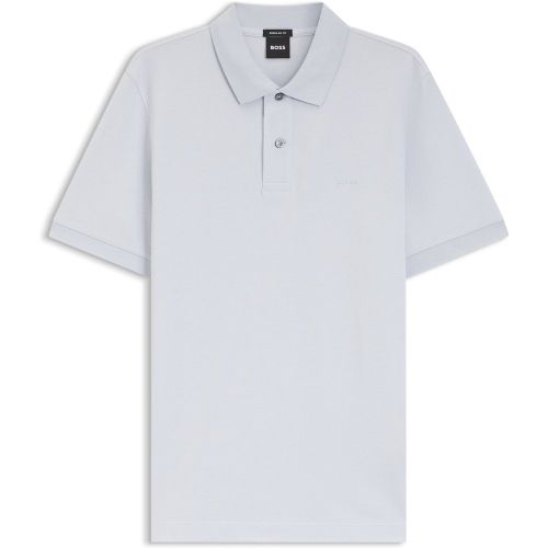 Polo Pallas en piqué de coton avec logo brodé - Boss - Modalova
