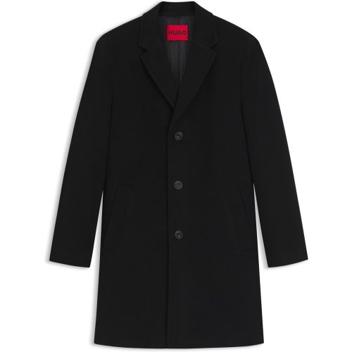 Manteau en laine mélangée avec boutonnage sur le devant - HUGO - Modalova