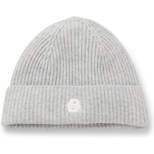 Bonnet en laine et cachemire à monogramme Double B - Boss - Modalova