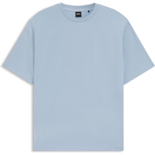 T-shirt Relaxed avec étiquette logotée dans la couture latérale - Boss - Modalova