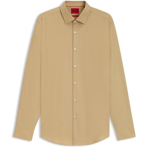 Chemise Slim Fit en popeline de coton facile à repasser - HUGO - Modalova