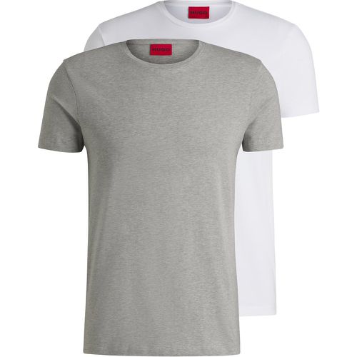 Lot de deux t-shirts Slim en coton stretch - HUGO - Modalova