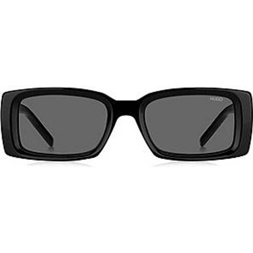 Lunettes de soleil en acétate avec logo ton sur ton - HUGO - Modalova